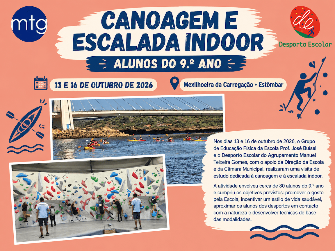 Notícia Canoagem e Escalada